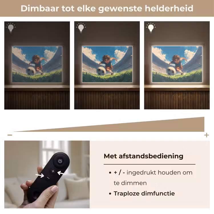 Lightbox - Wandlamp kinderkamer - Stadion - Voetballer - Bal — 7