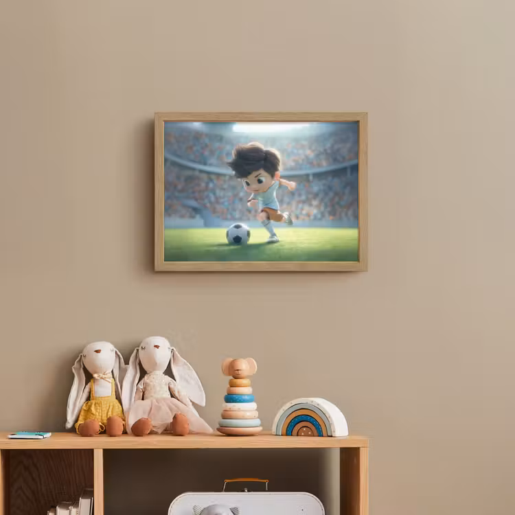 Lightbox - Wandlamp kinderkamer - Voetbal - Jongen - Stadion — 3