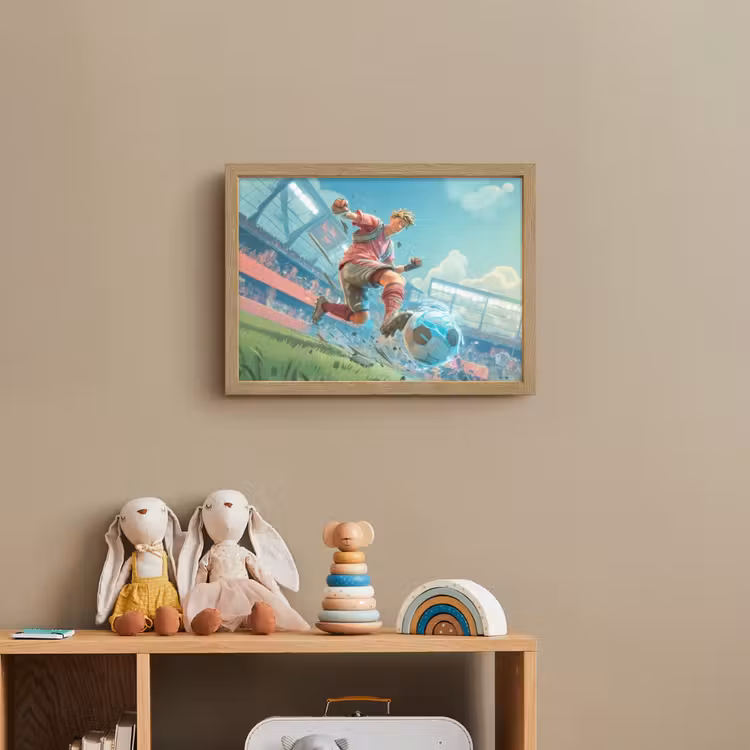 Lightbox - Wandlamp kinderkamer - Stadion - Voetbal - Jongen - Rood — 3