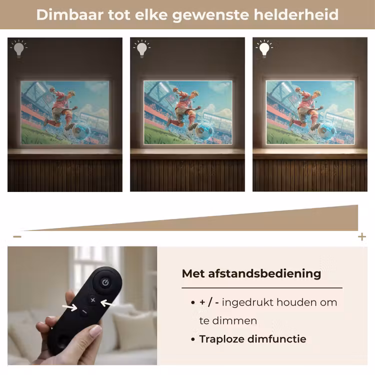 Lightbox - Wandlamp kinderkamer - Stadion - Voetbal - Jongen - Rood — 7