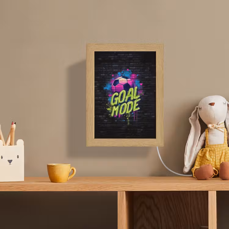 Lightbox - Wandlamp kinderkamer - Goal - Mode - Neon - Voetbal — 3