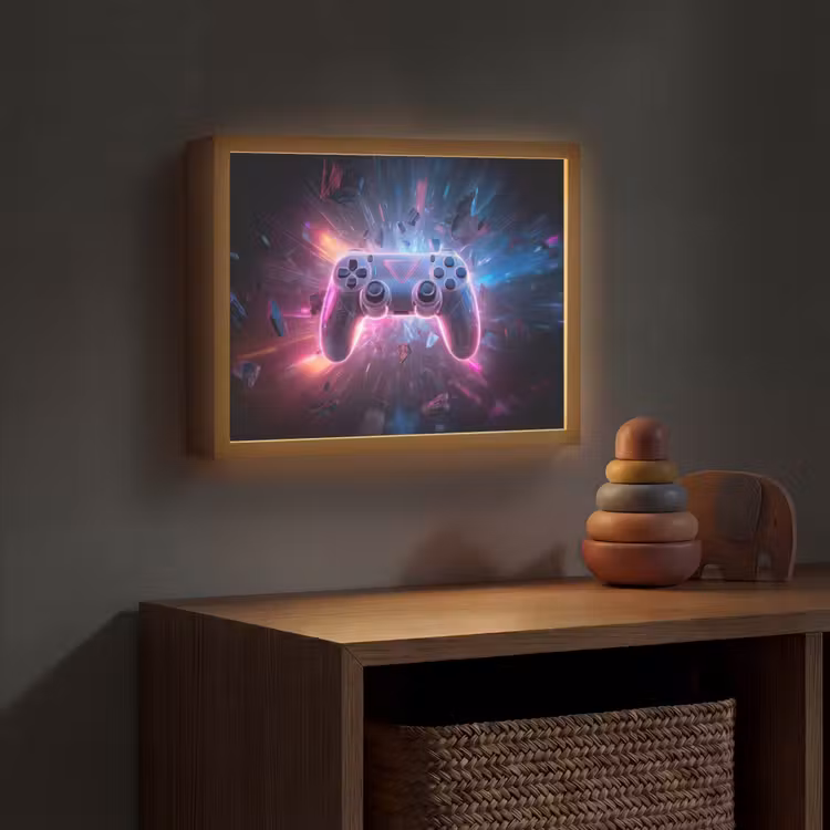 Lightbox - Wandlamp kinderkamer - Controller - Neon - Explosie - Abstract — 4