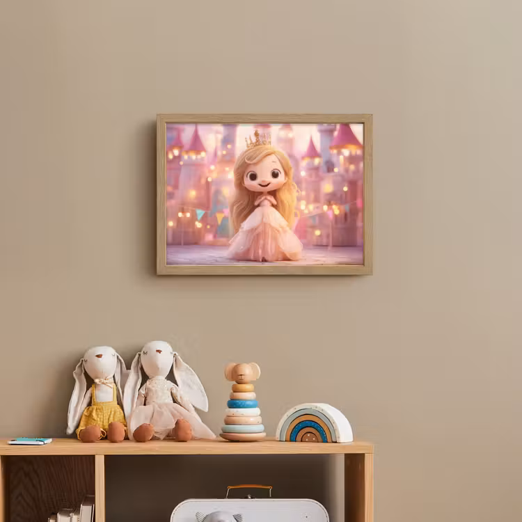 Lightbox - Wandlamp kinderkamer - Prinses - Roze - Kasteel — 3