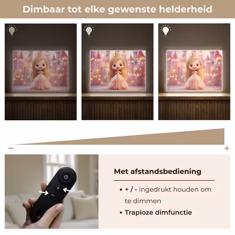 Lightbox - Wandlamp kinderkamer - Prinses - Roze - Kasteel — 7