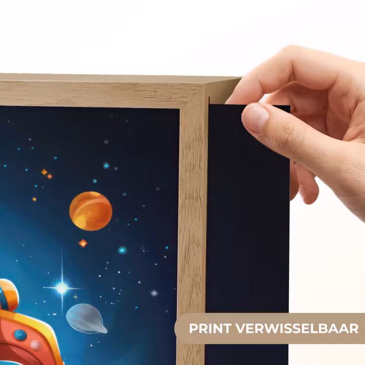 Lightbox - Wandlamp kinderkamer - Raket - Ruimte - Planeten - Kinderen - Jongen — 5