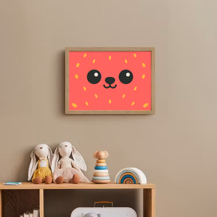 Lightbox - Wandlamp kinderkamer - Kat - Aardbei - Cartoon — 3