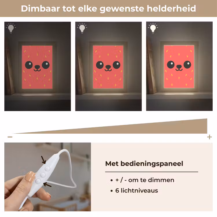 Lightbox - Wandlamp kinderkamer - Kat - Aardbei - Cartoon — 6
