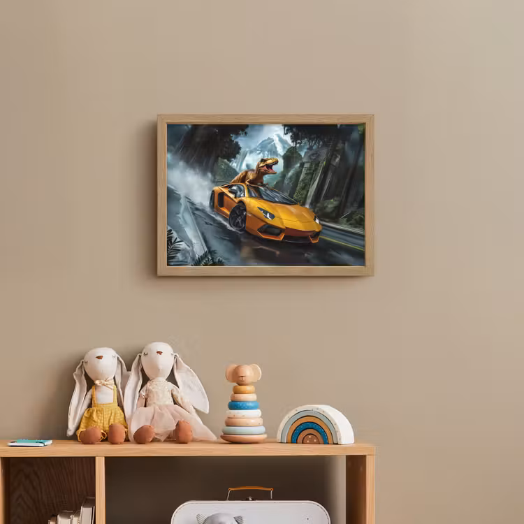 Lightbox - Wandlamp kinderkamer - T-Rex - Auto - Regenwoud — 3