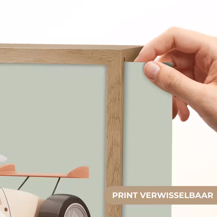 Lightbox - Wandlamp kinderkamer - Beige - Raceauto - Groen — 5