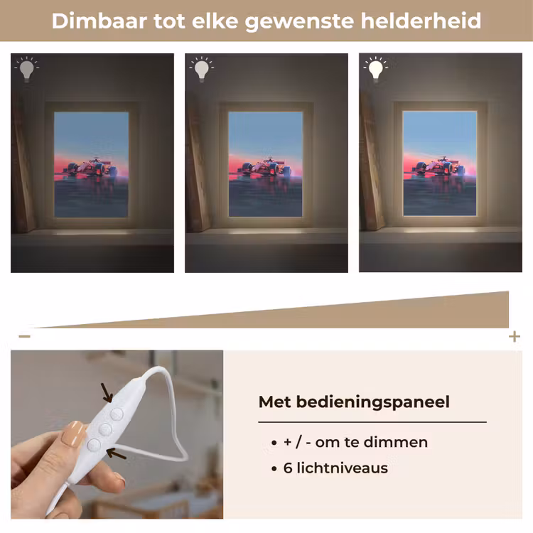 Lightbox - Wandlamp kinderkamer - Formule 1 - Race - Auto - Jongens — 6
