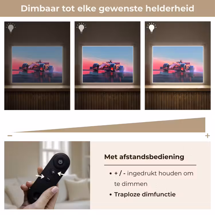Lightbox - Wandlamp kinderkamer - Formule 1 - Race - Auto - Jongens — 7
