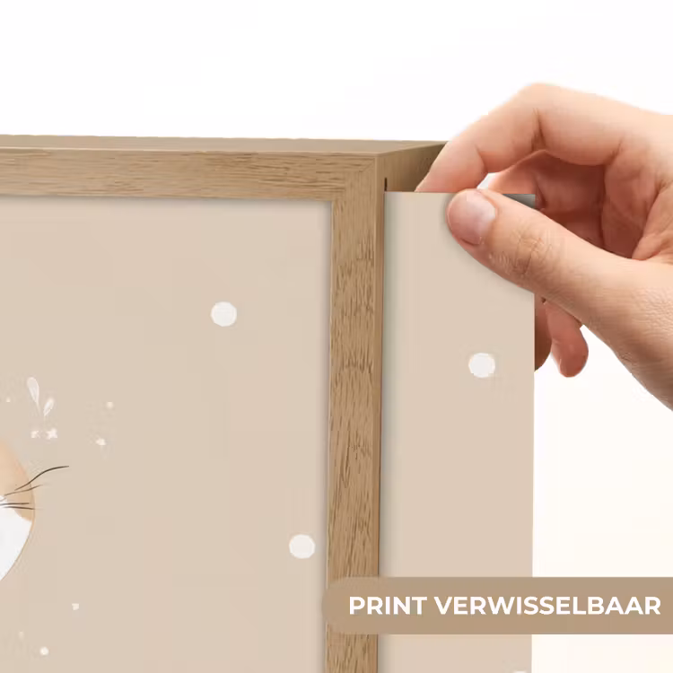 Lightbox - Wandlamp kinderkamer - Kat - Kitten - Beige - Stippen — 5