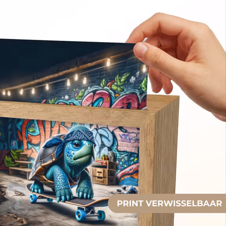 Lightbox - Wandlamp kinderkamer - Schildpad - Graffiti - Skateboard - Jongens — 5