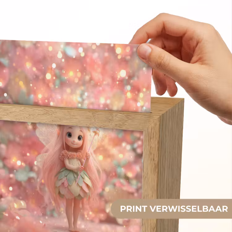 Lightbox - Wandlamp kinderkamer - Fee - Bloemen - Roze — 5
