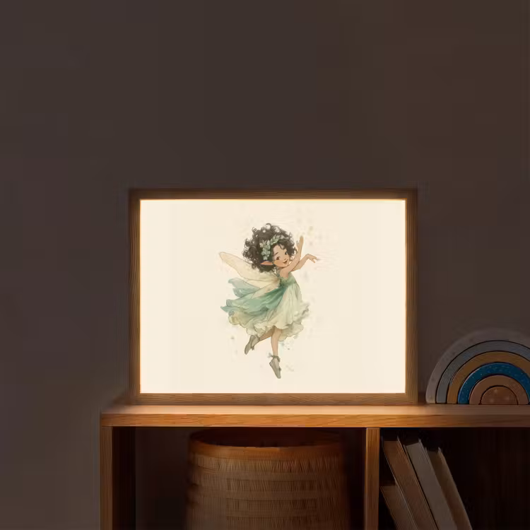 Lightbox - Wandlamp kinderkamer - Fee - Groen - Magie — 2