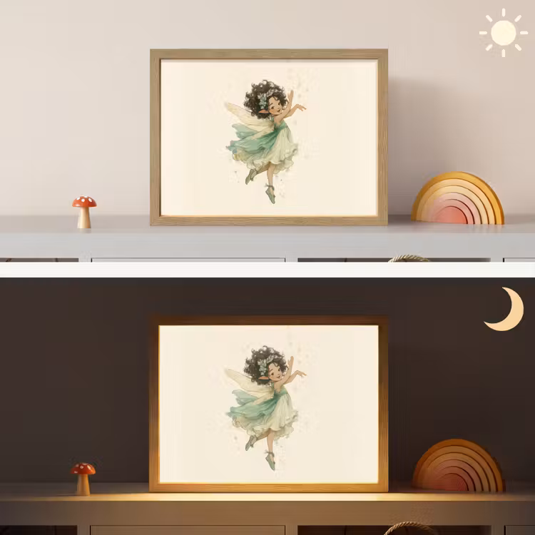 Lightbox - Wandlamp kinderkamer - Fee - Groen - Magie — 6