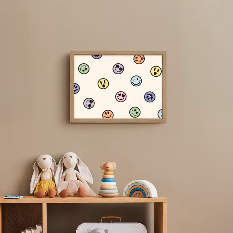 Lightbox - Wandlamp kinderkamer - Smileys - Kleurrijk - Grappig — 3