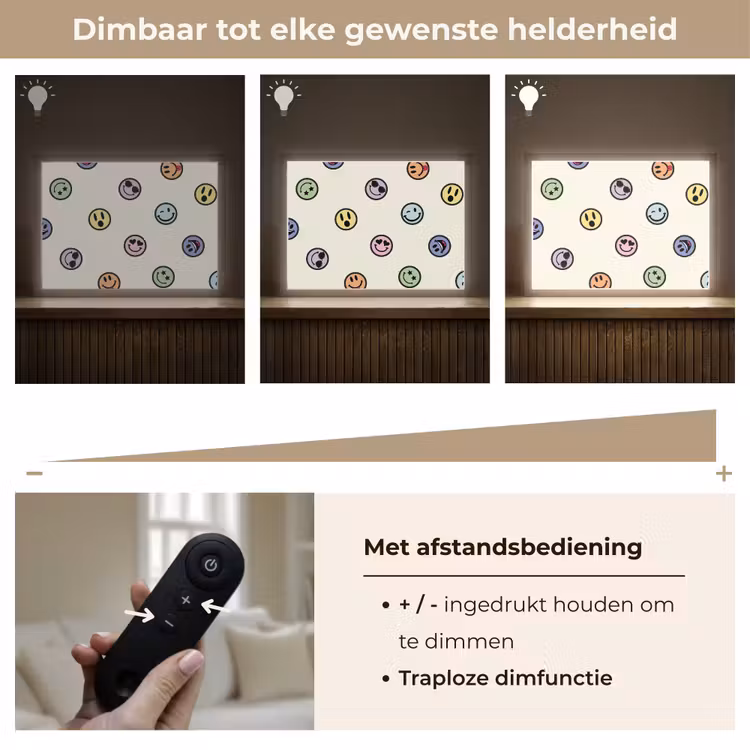 Lightbox - Wandlamp kinderkamer - Smileys - Kleurrijk - Grappig — 7