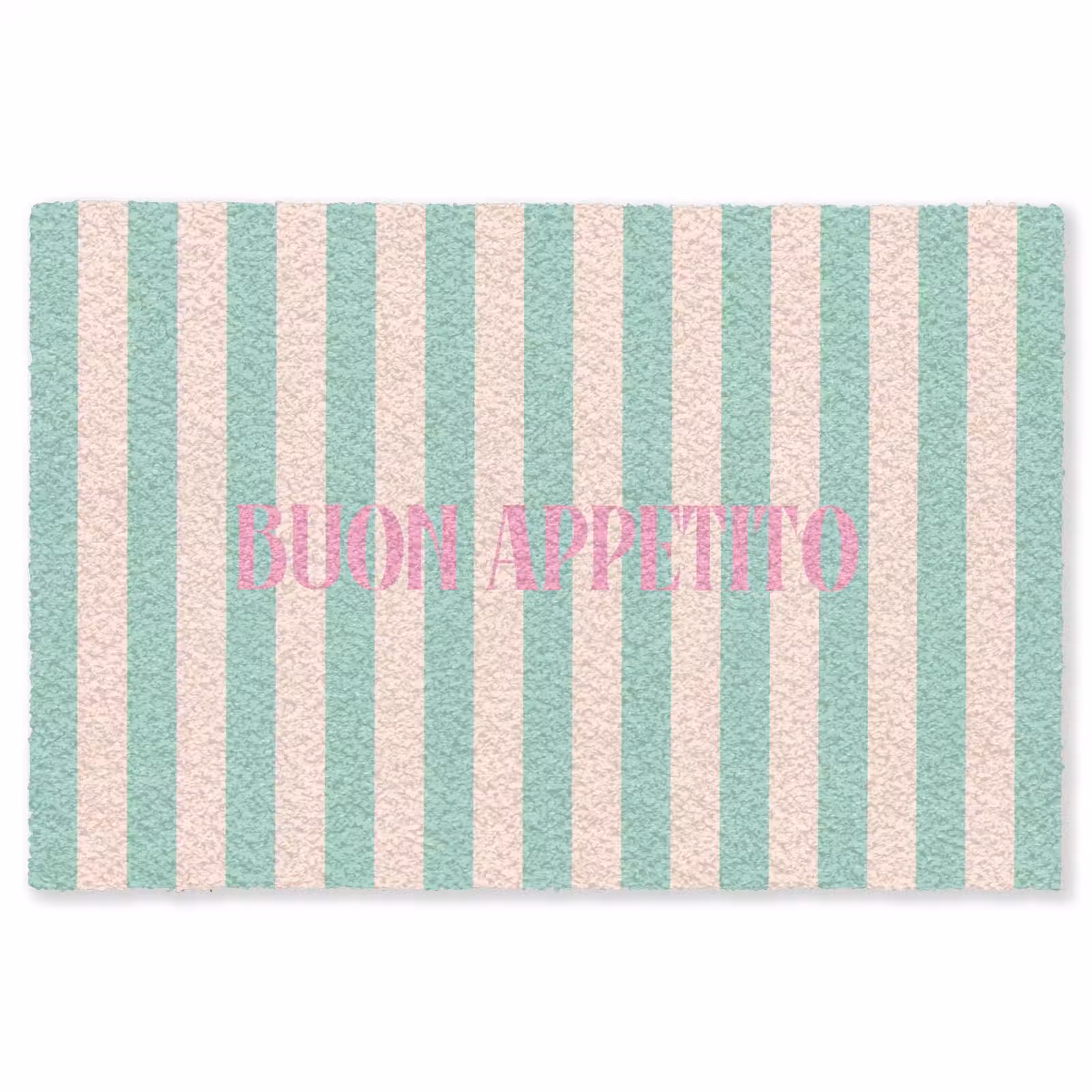 Vloerkleed - Roze - Groen - Strepen - Buon appetito — 1