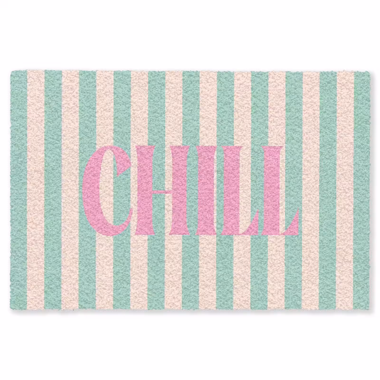 Vloerkleed - Roze - Groen - Strepen - Chill — 1