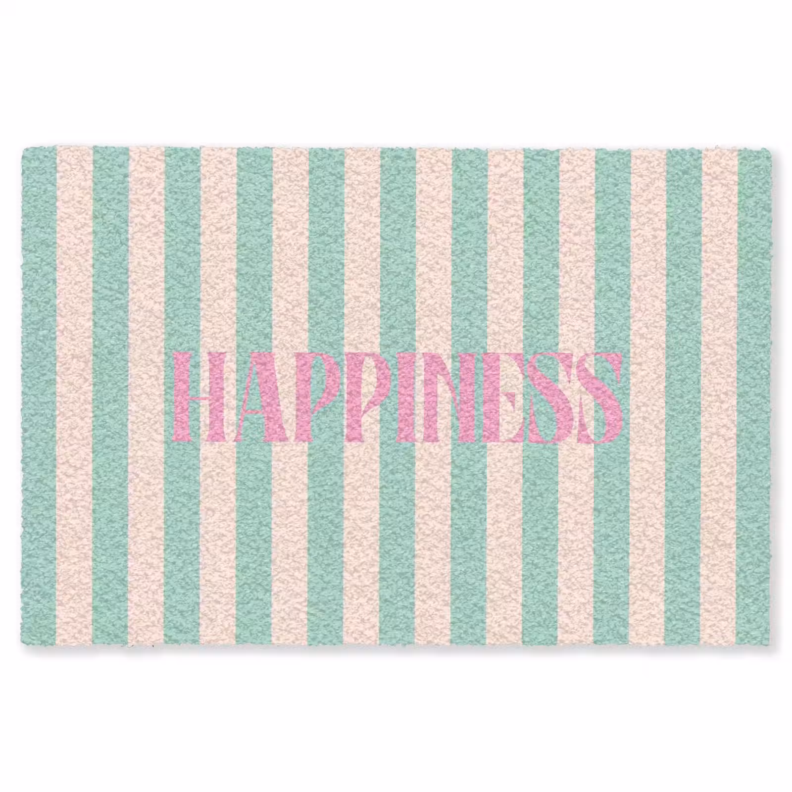 Vloerkleed - Roze - Groen - Strepen - Happiness — 1