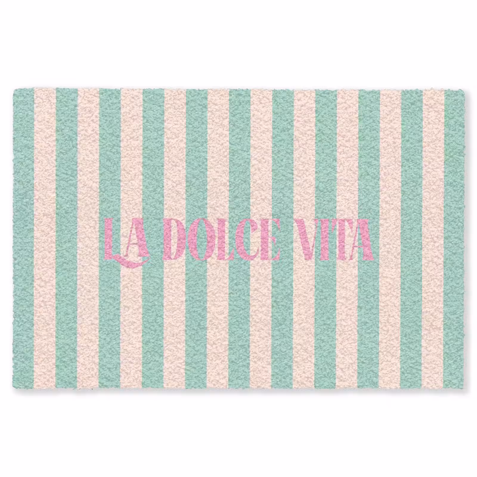 Vloerkleed - Roze - Groen - Strepen - La dolce vita — 1