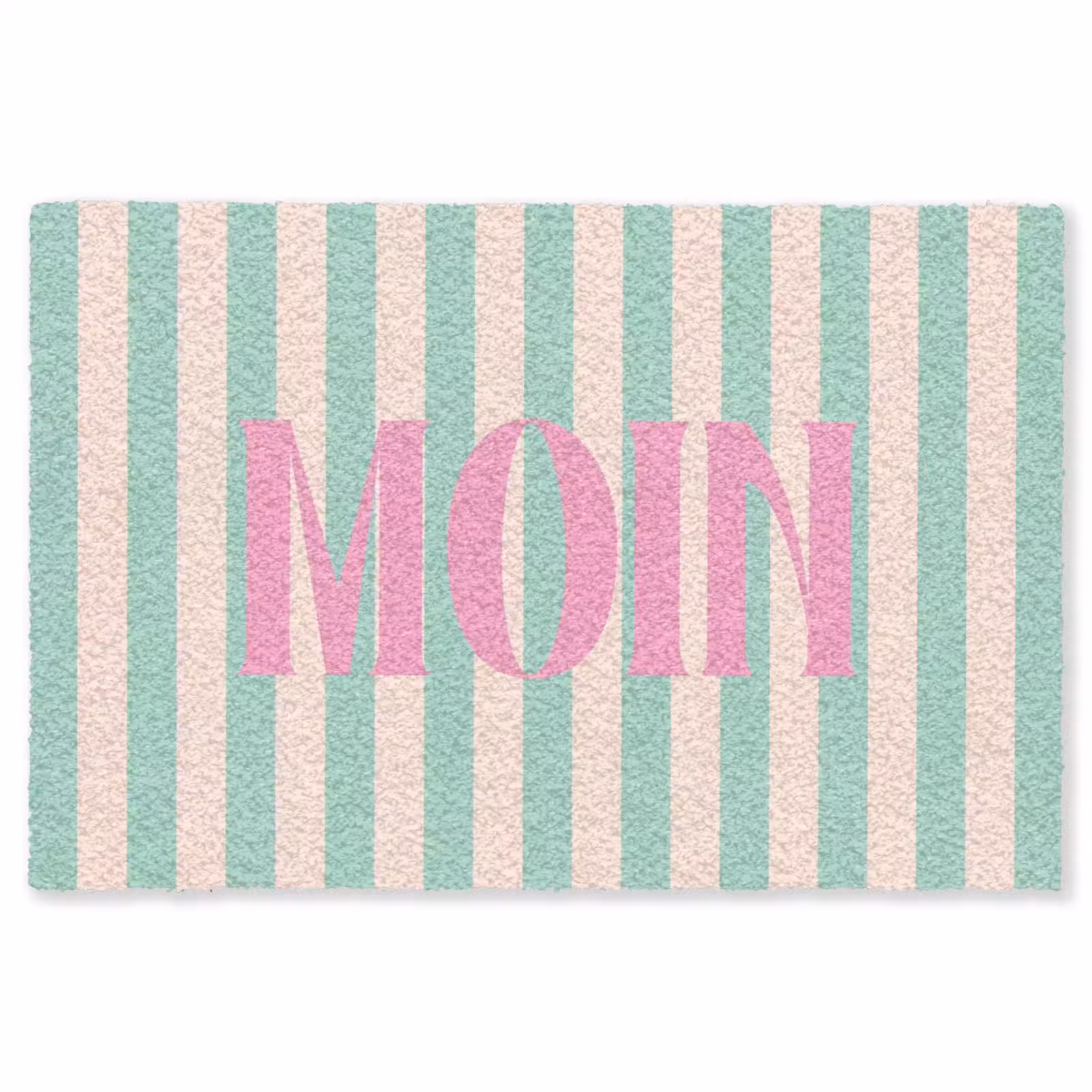 Vloerkleed - Roze - Groen - Strepen - Moin — 1