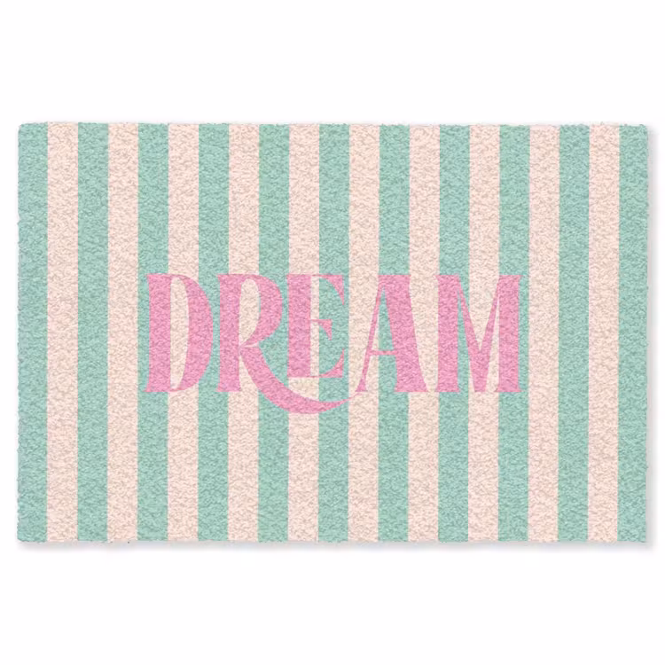 Vloerkleed - Roze - Groen - Strepen - Dream — 1