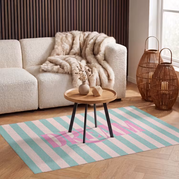 Vloerkleed - Roze - Groen - Strepen - Dream — 3