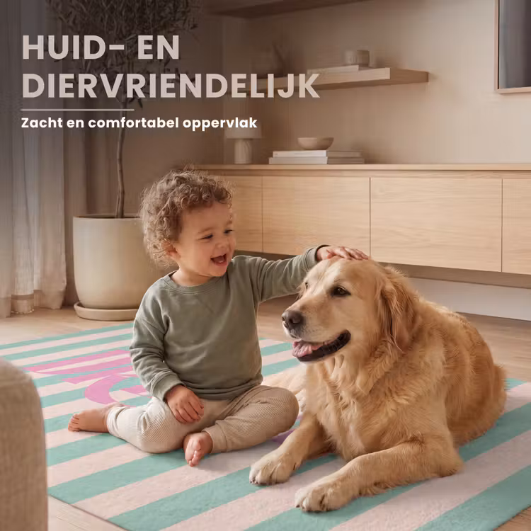 Vloerkleed - Roze - Groen - Strepen - Dream — 6