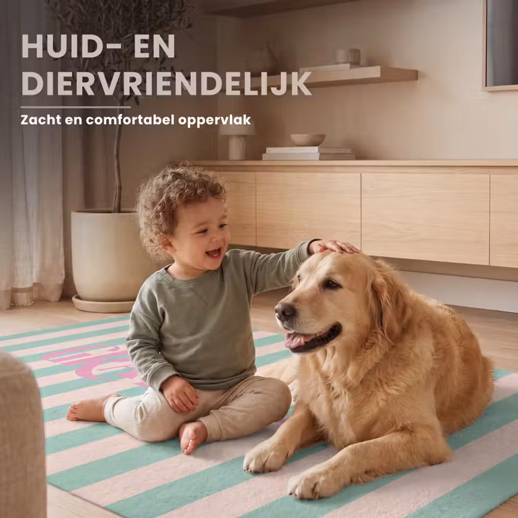 Vloerkleed - Roze - Groen - Strepen - Grateful — 6