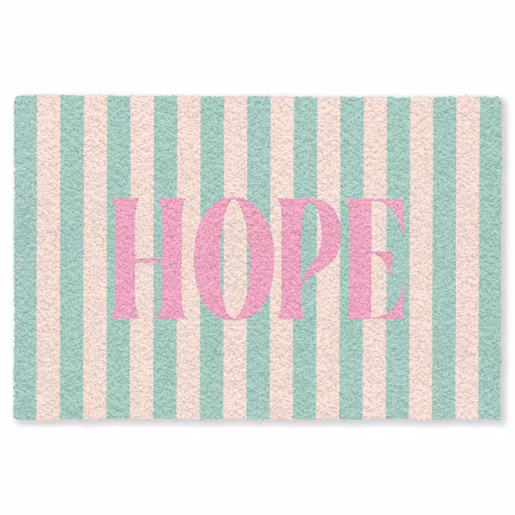 Vloerkleed - Roze - Groen - Strepen - Hope — 1