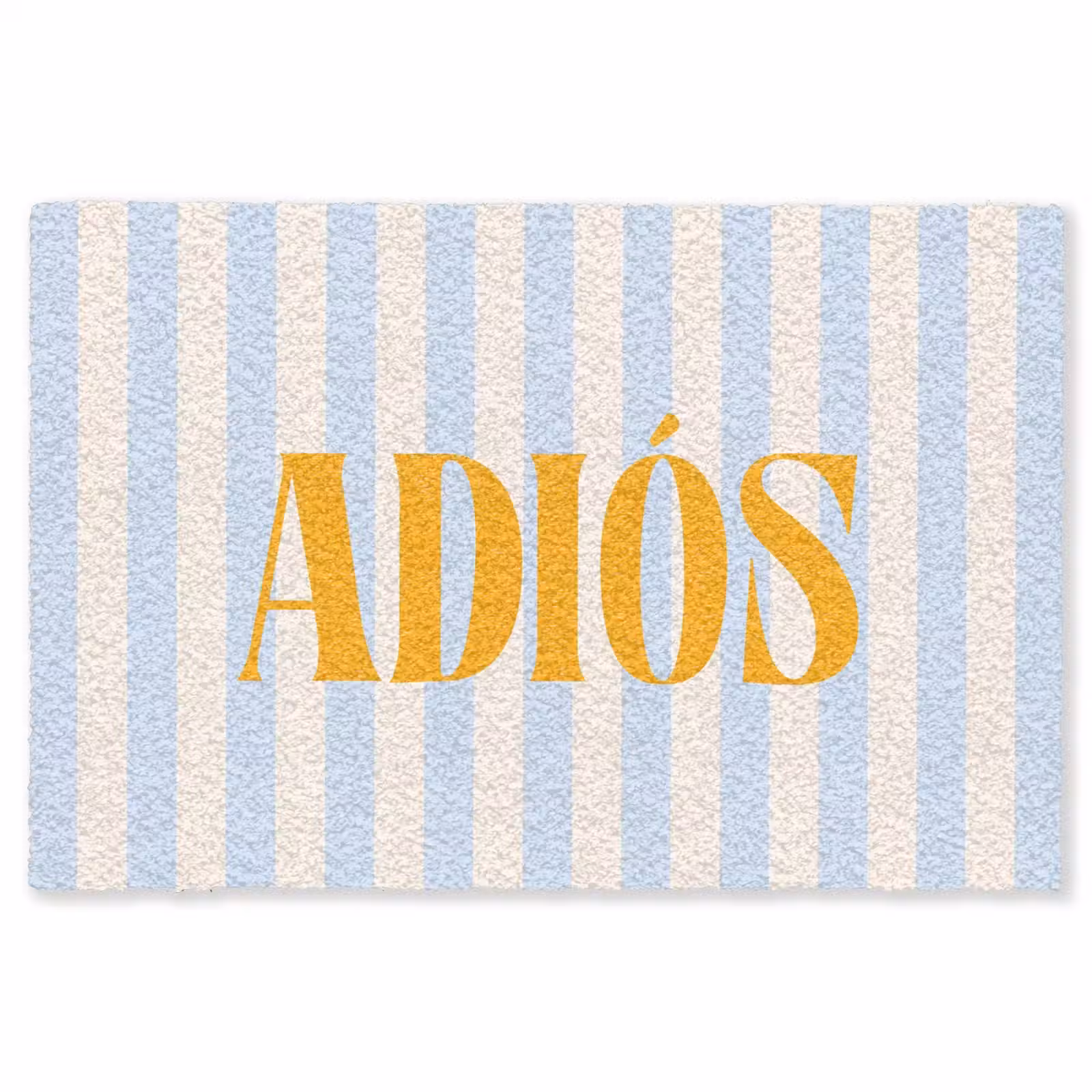 Vloerkleed - Oranje - Blauw - Strepen - Adiós — 1