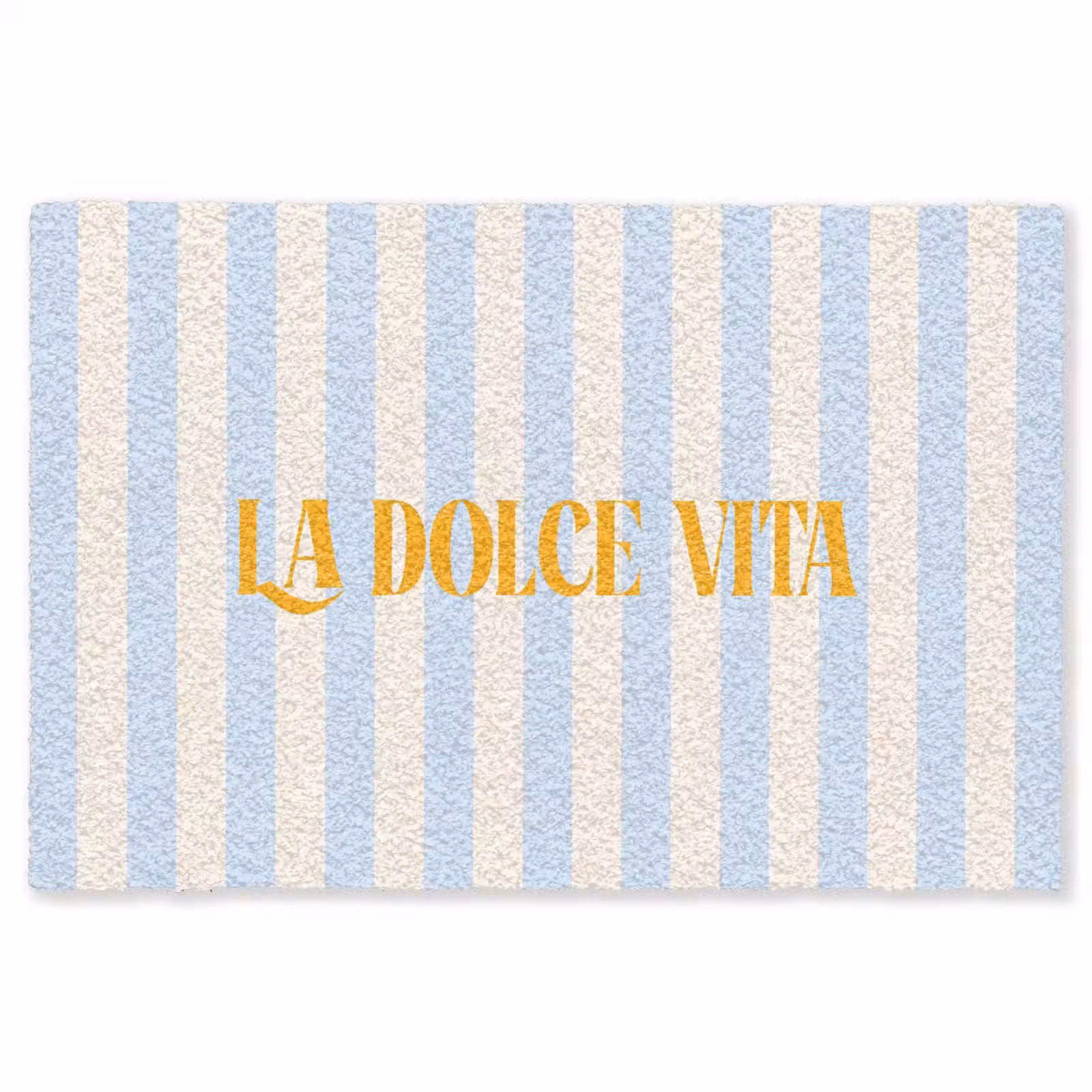 Vloerkleed - Oranje - Blauw - Strepen - La dolce vita — 1