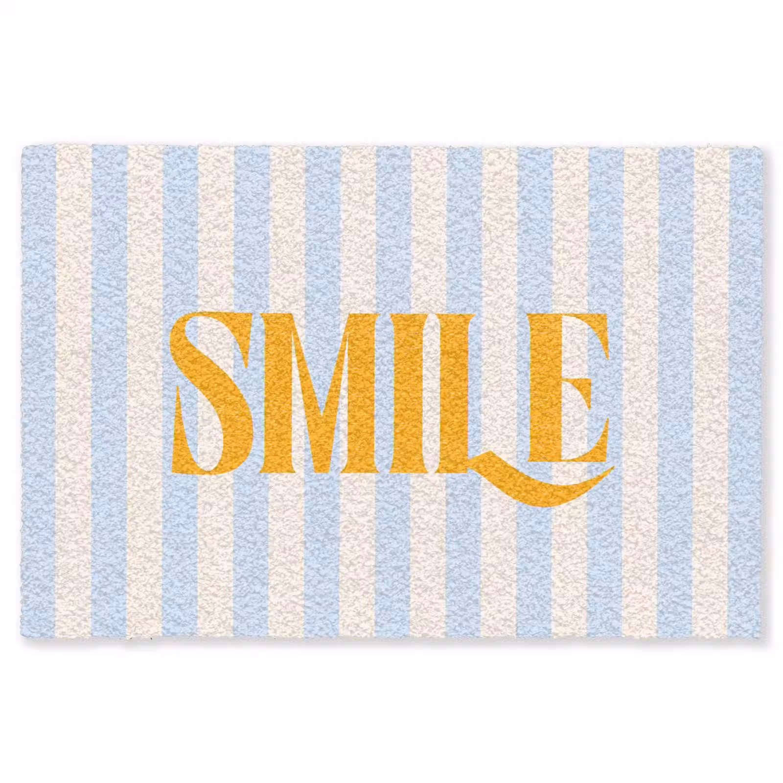 Vloerkleed - Oranje - Blauw - Strepen - Smile — 1