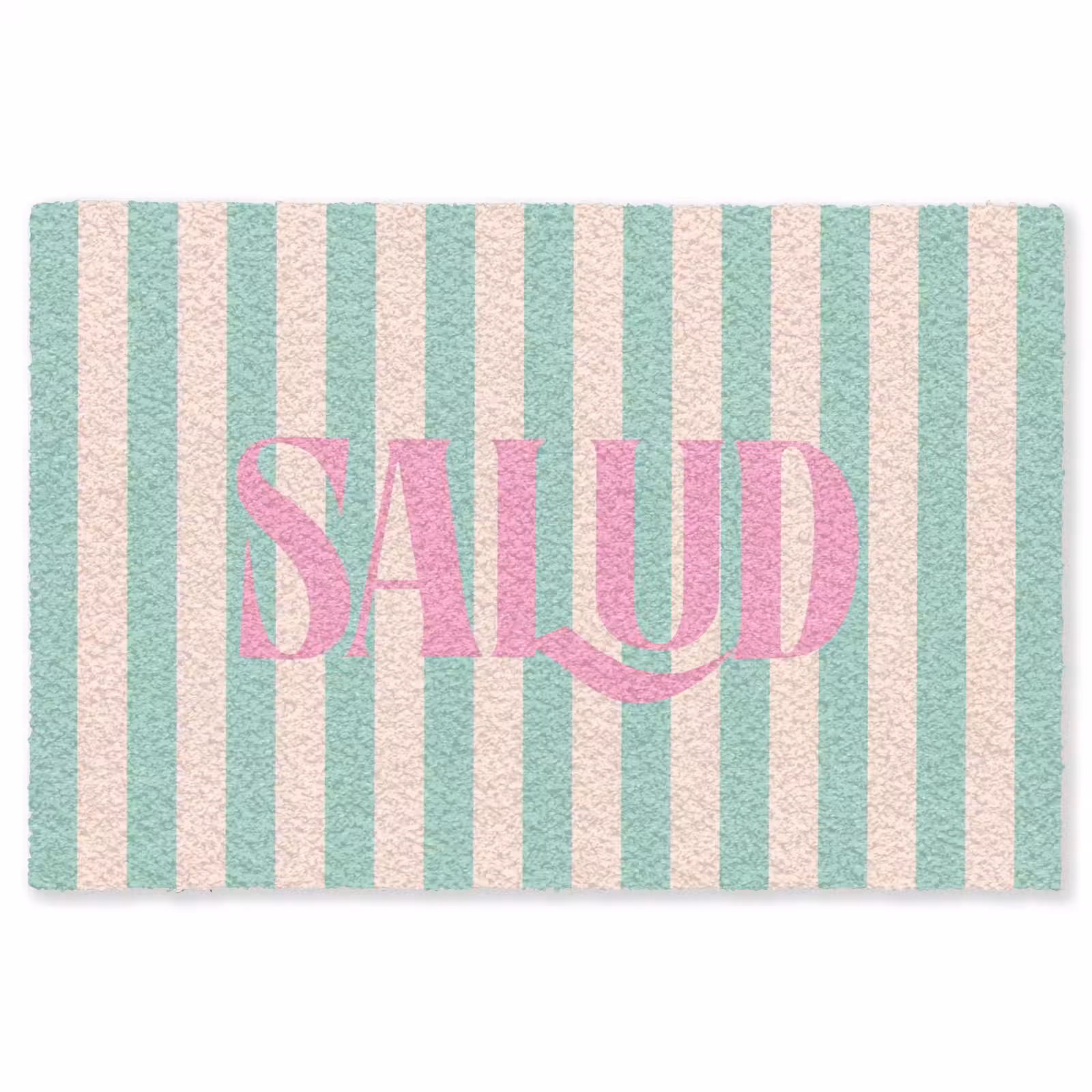 Vloerkleed - Roze - Groen - Strepen - Salud — 1