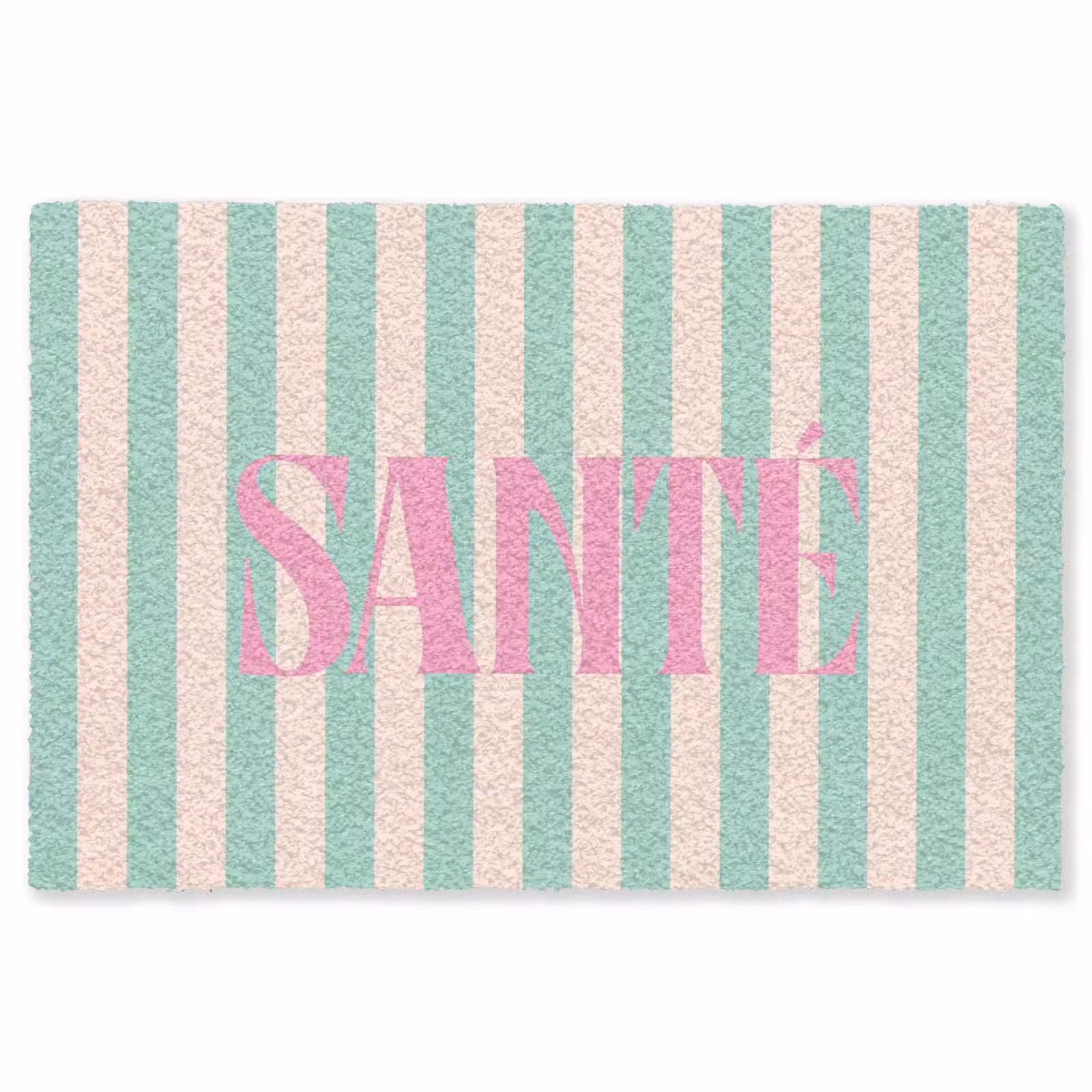 Vloerkleed - Roze - Groen - Strepen - Santé — 1