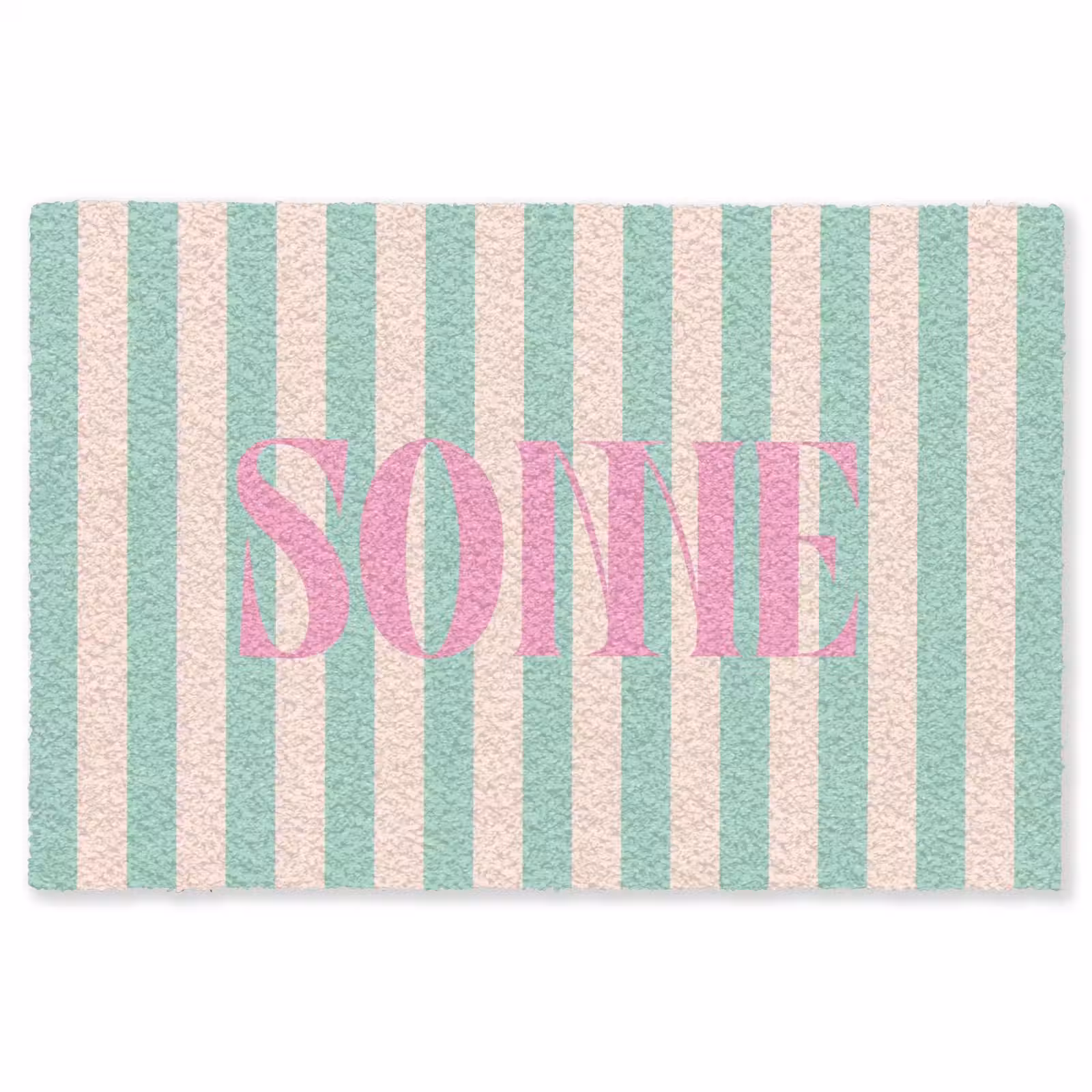 Vloerkleed - Roze - Groen - Strepen - Sonne — 1