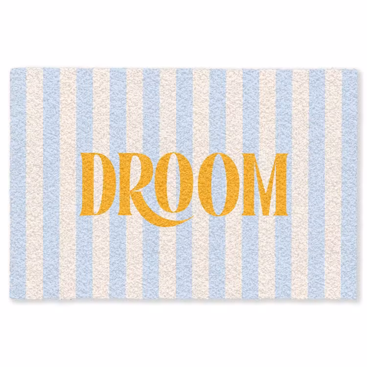 Vloerkleed - Oranje - Blauw - Strepen - Droom — 1