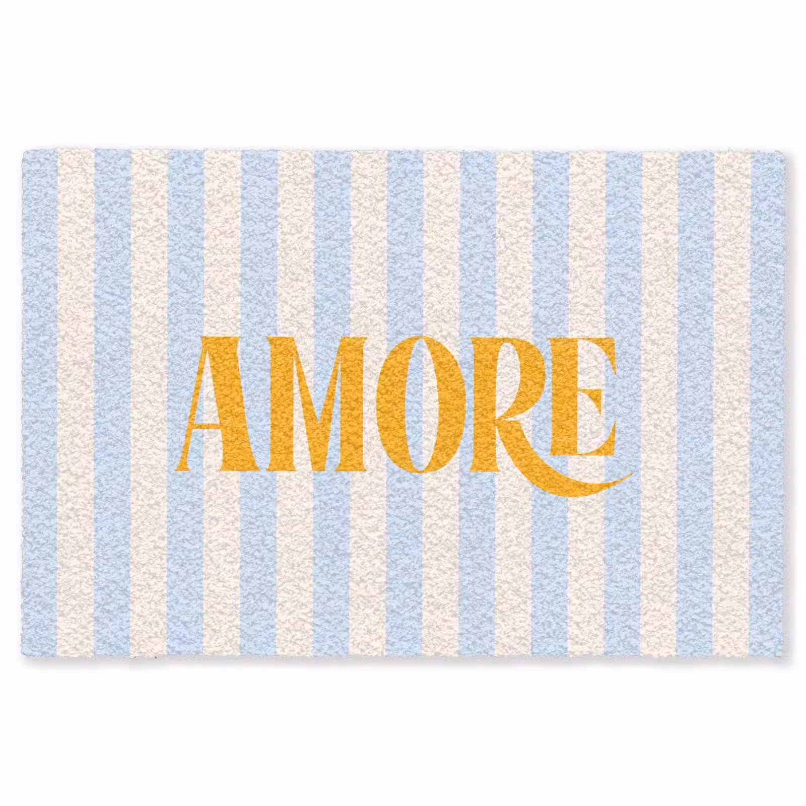 Vloerkleed - Oranje - Blauw - Strepen - Amore — 1