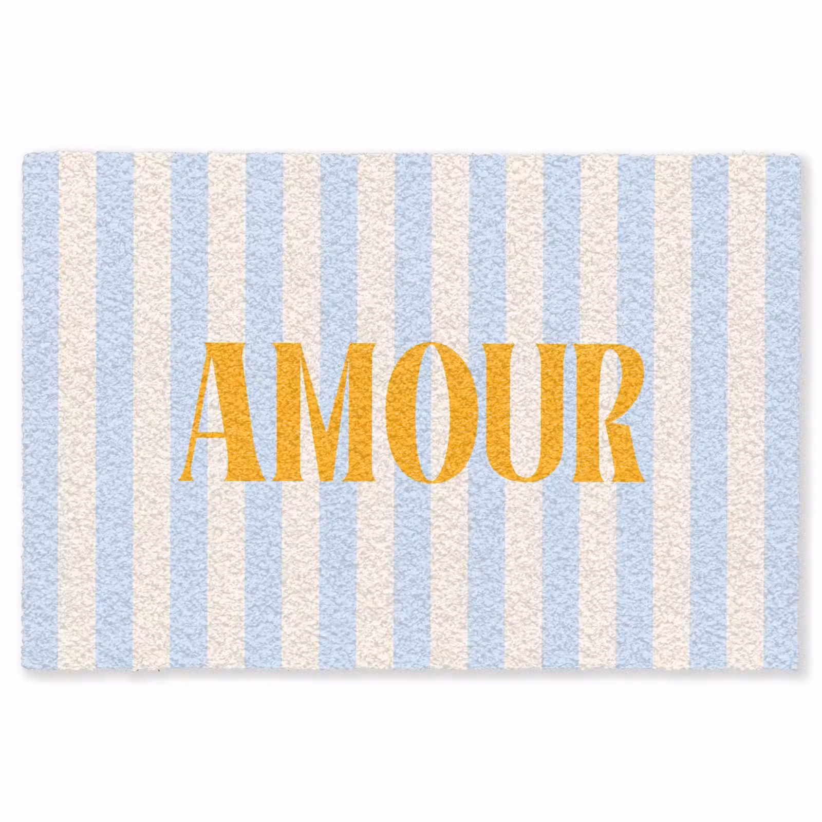 Vloerkleed - Oranje - Blauw - Strepen - Amour — 1