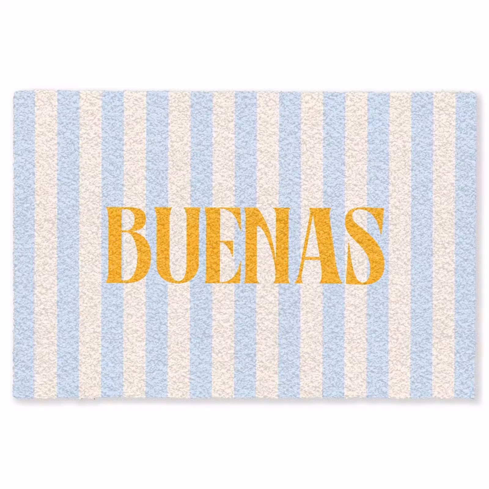 Vloerkleed - Oranje - Blauw - Strepen - Buenas — 1