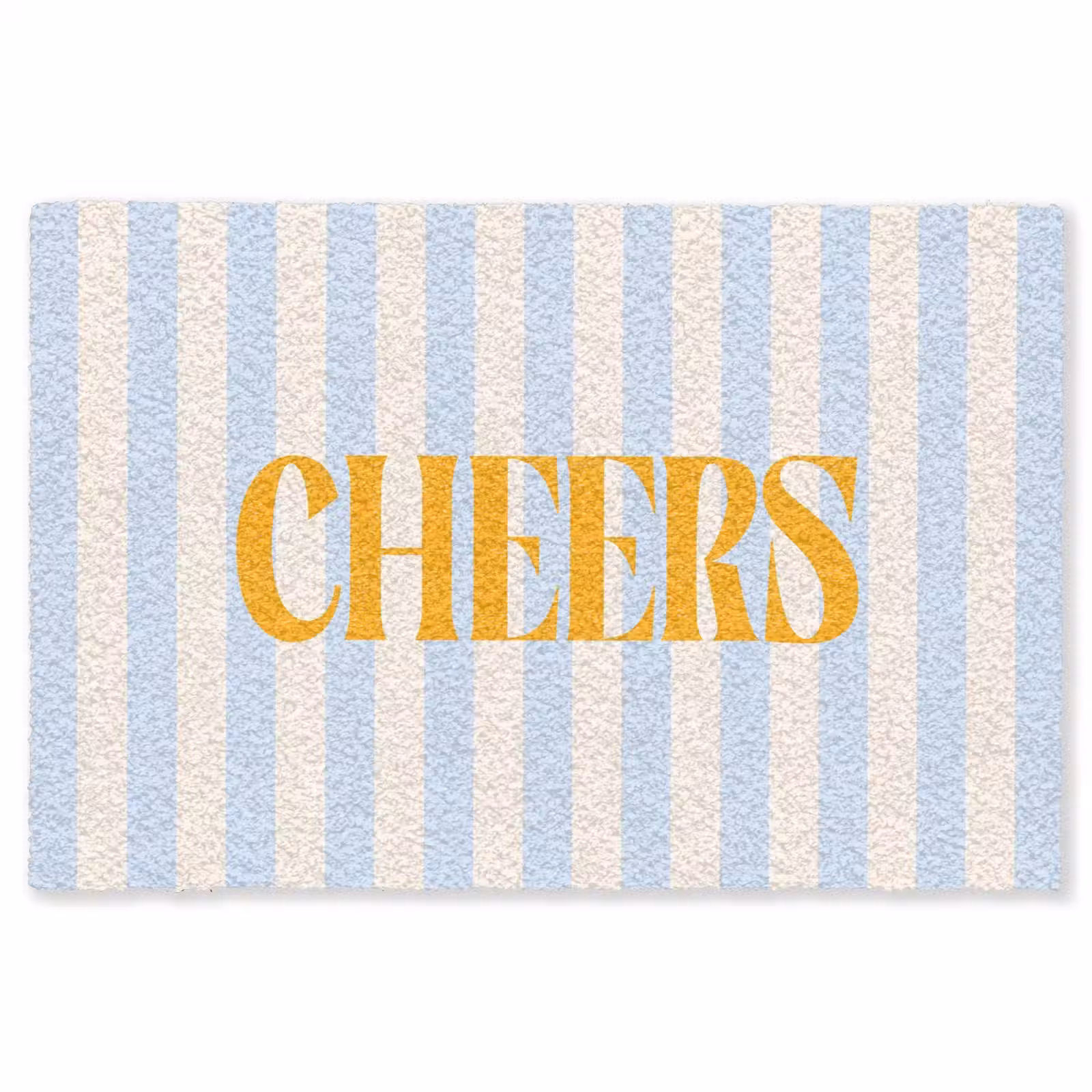 Vloerkleed - Oranje - Blauw - Strepen - Cheers — 1
