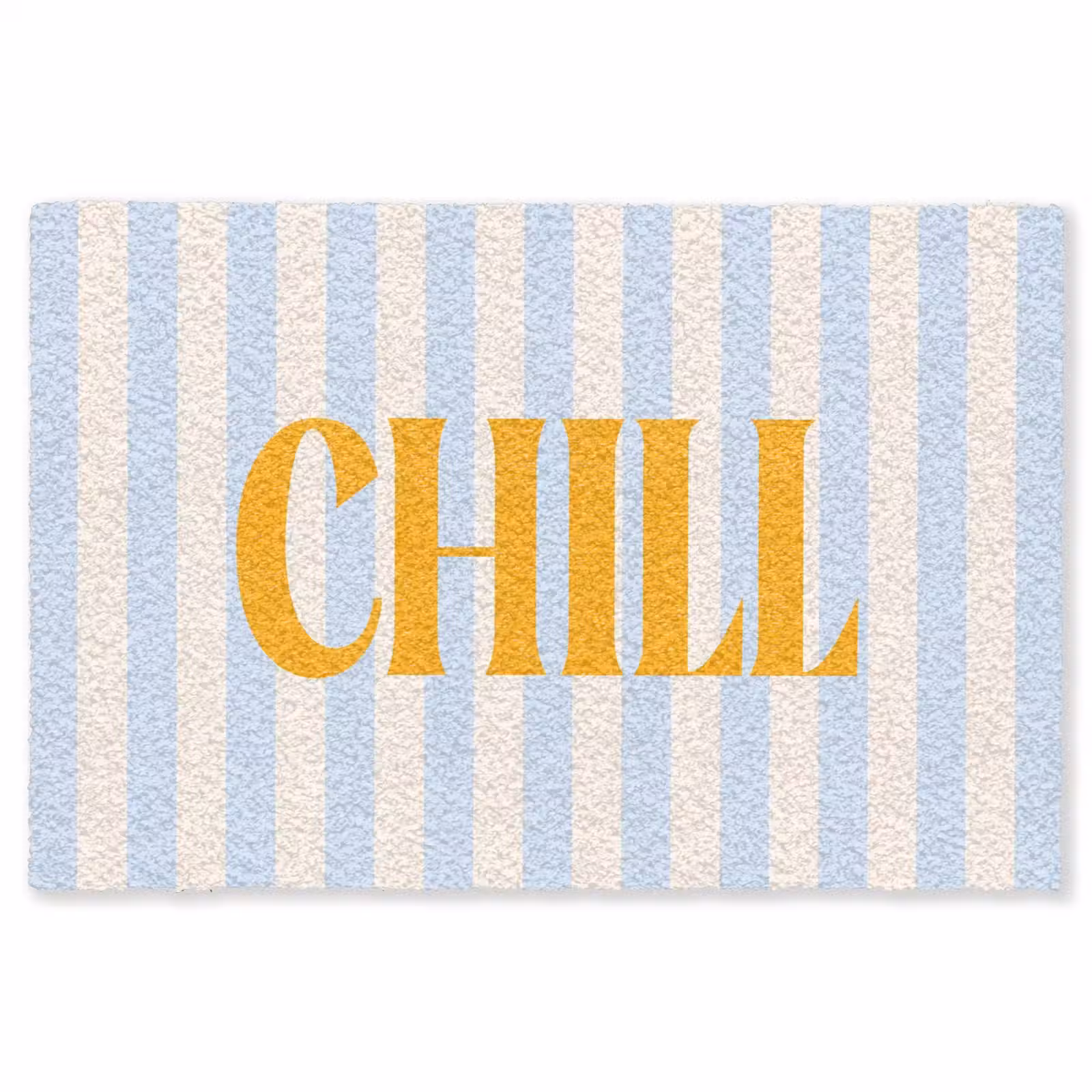 Vloerkleed - Oranje - Blauw - Strepen - Chill — 1