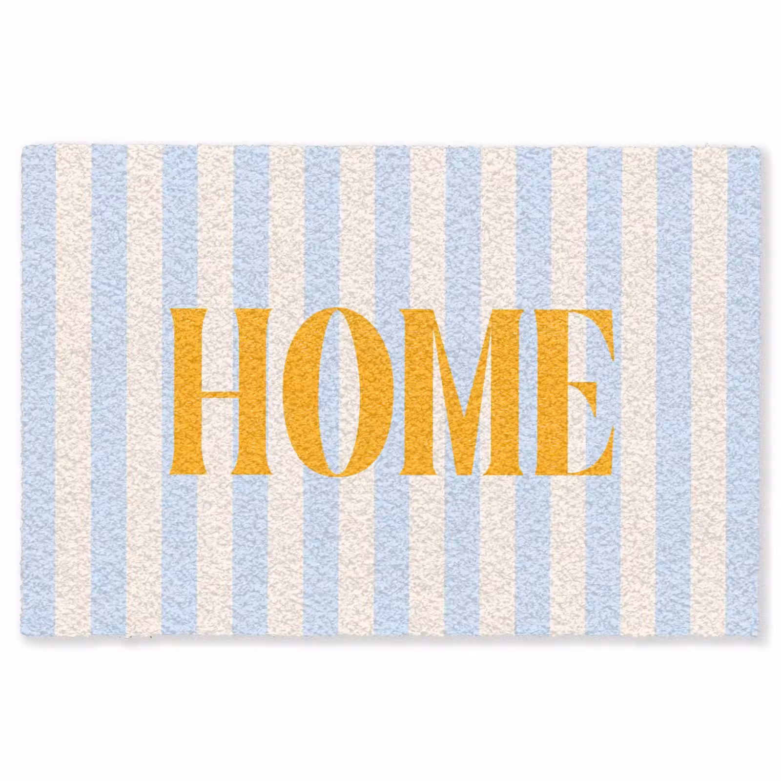 Vloerkleed - Oranje - Blauw - Strepen - Home — 1