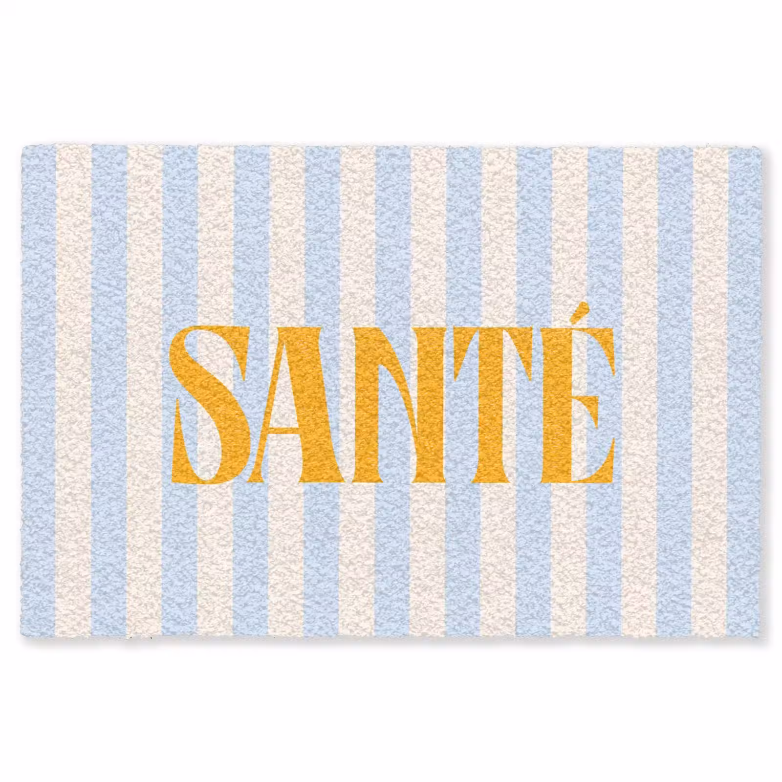 Vloerkleed - Oranje - Blauw - Strepen - Santé — 1