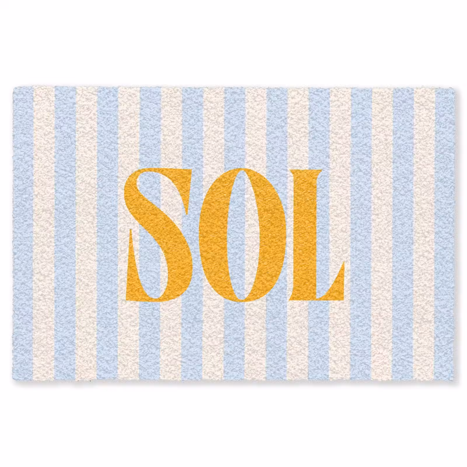 Vloerkleed - Oranje - Blauw - Strepen - Sol — 1