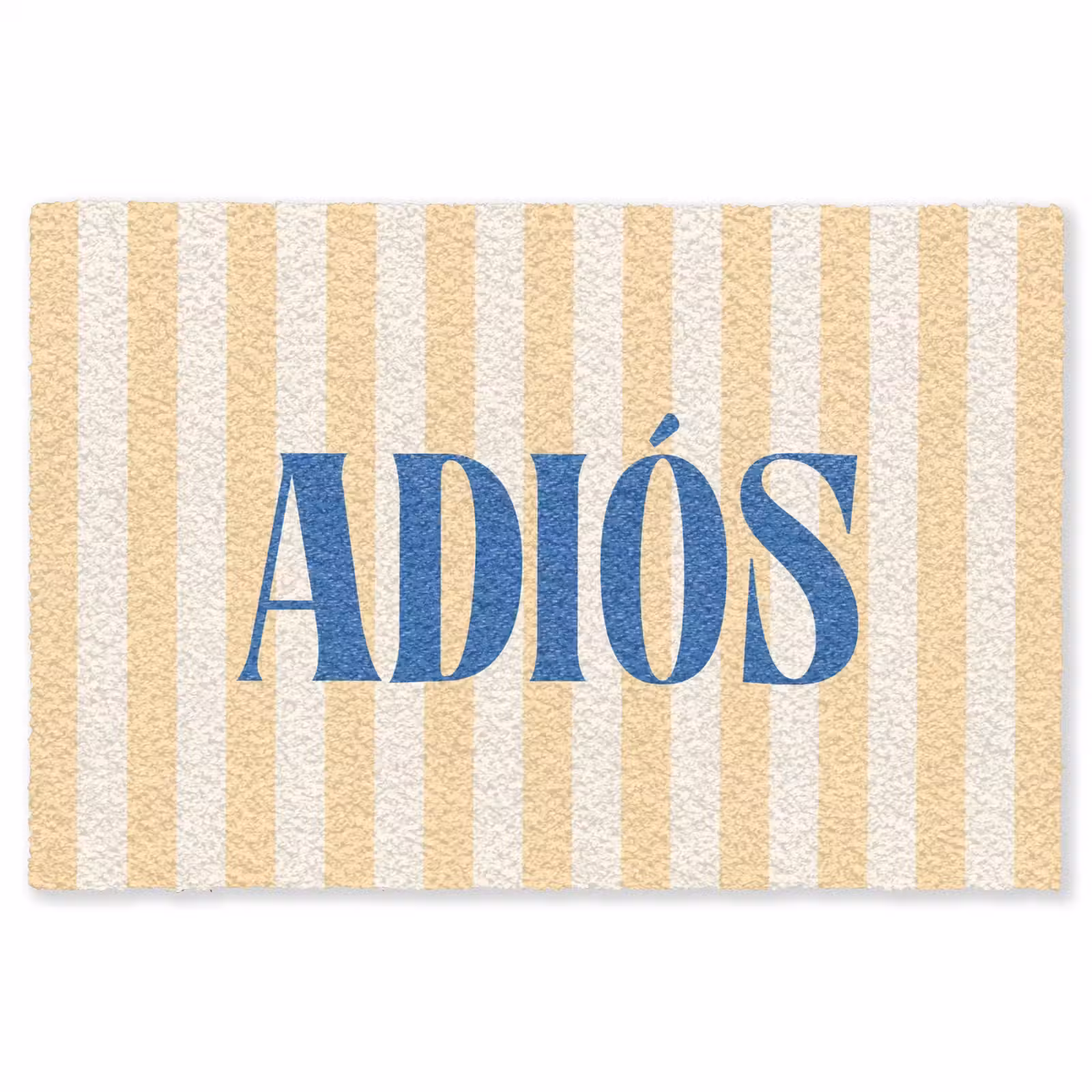 Vloerkleed - Blauw - Geel - Strepen - Adiós — 1