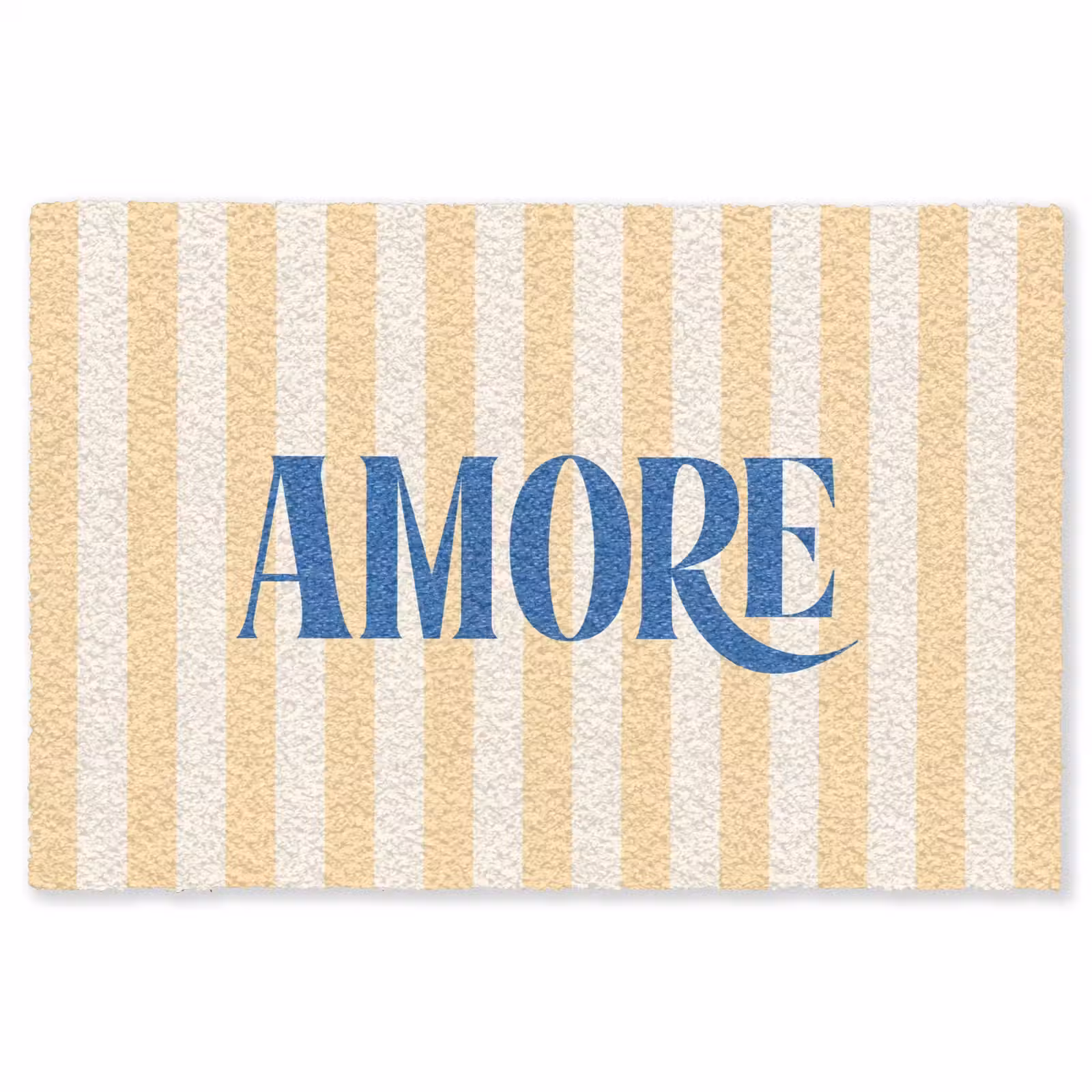 Vloerkleed - Blauw - Geel - Strepen - Amore — 1