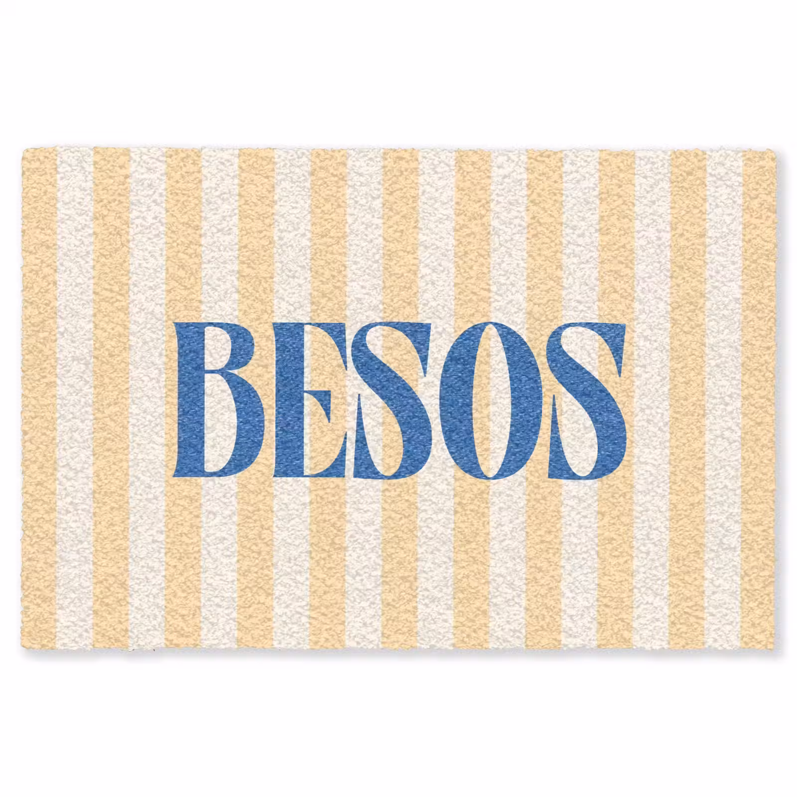 Vloerkleed - Blauw - Geel - Strepen - Besos — 1